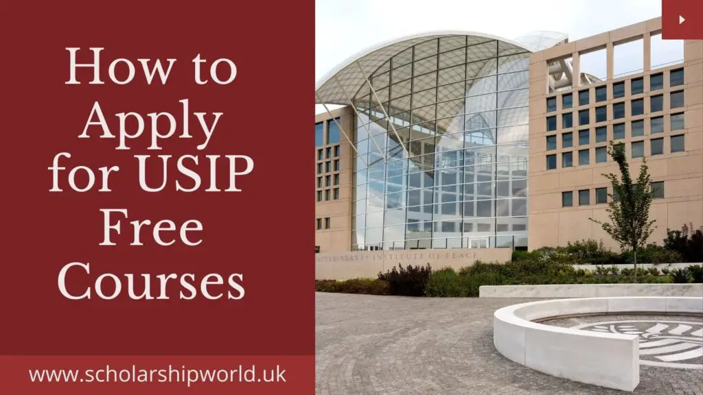 How to Apply for USIP Free Courses And Job Opportunities
